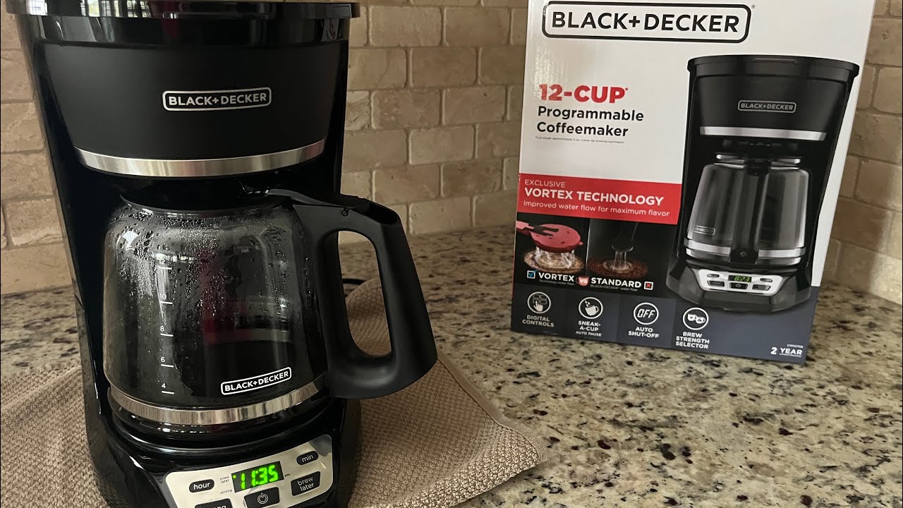 Black + Decker 12 Cup Coffee Maker Setting And Review - Model CM1070B