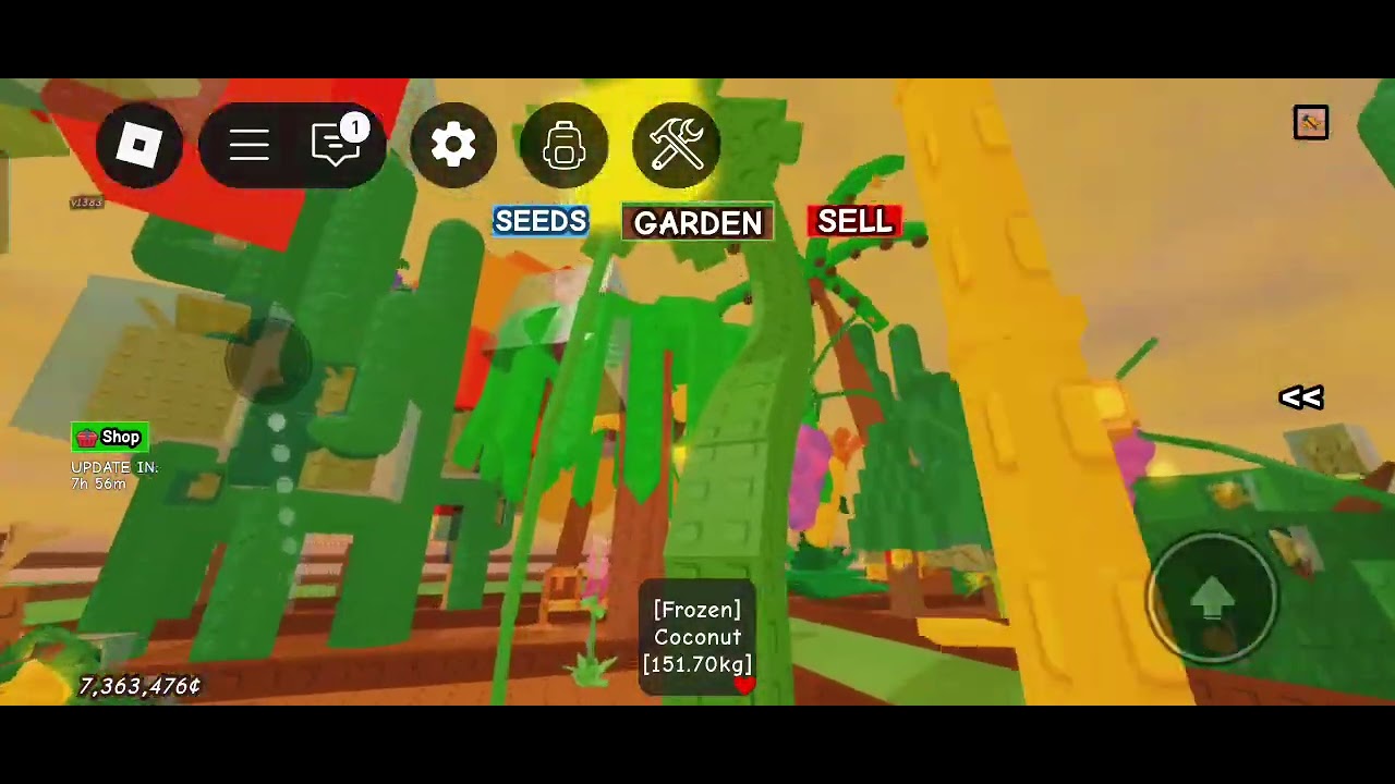 Robox Grow A Garden | Coconut King #roblox #growagardenroblox #growagarden