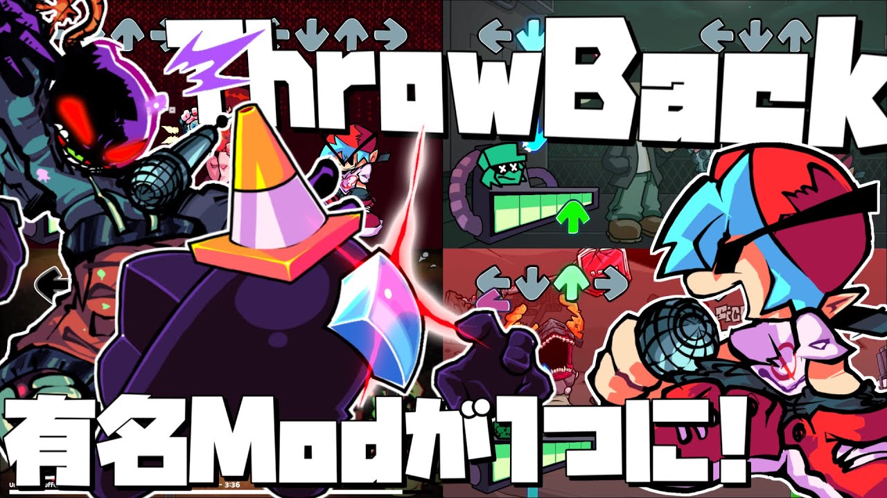 FNF 懐かしの有名Modが1つのModになって帰ってきた！｜FNF' Throwback Cancelled Buil
