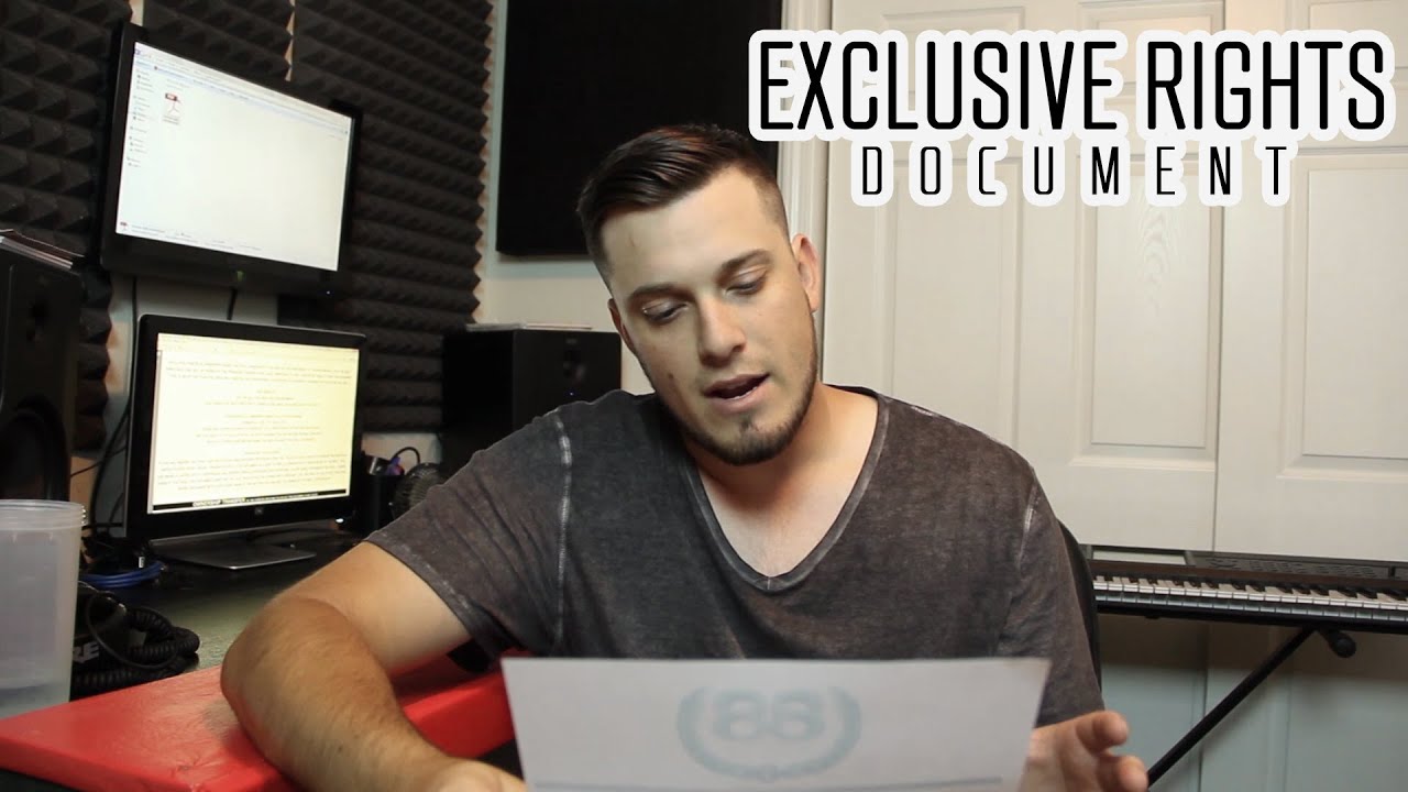 How to sell beats with exclusive and leasing rights document