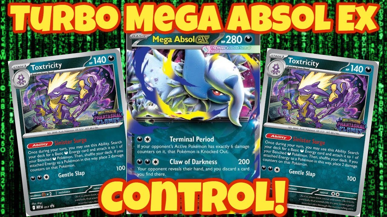 Контролируйте руку противника с помощью этой колоды TURBO Mega Absol ex!