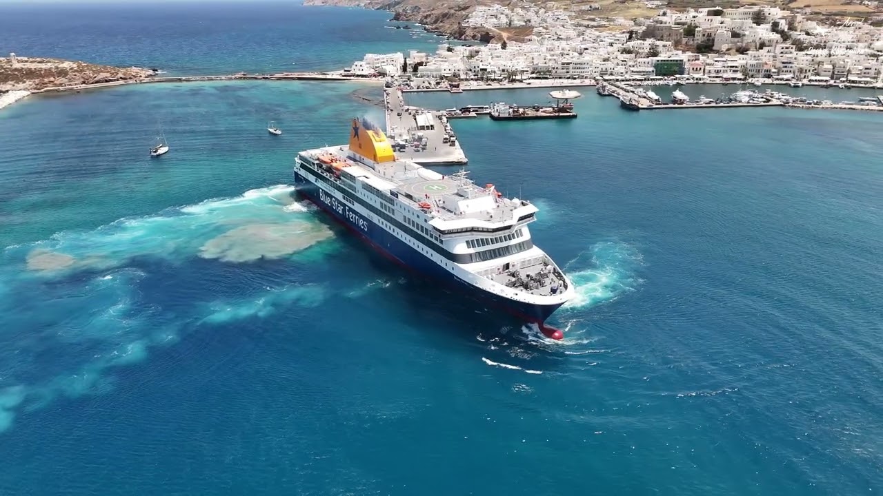 Blue Star Delos Naxos island June 2025 4K