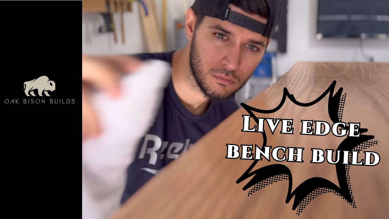 How I built this live edge entry bench
