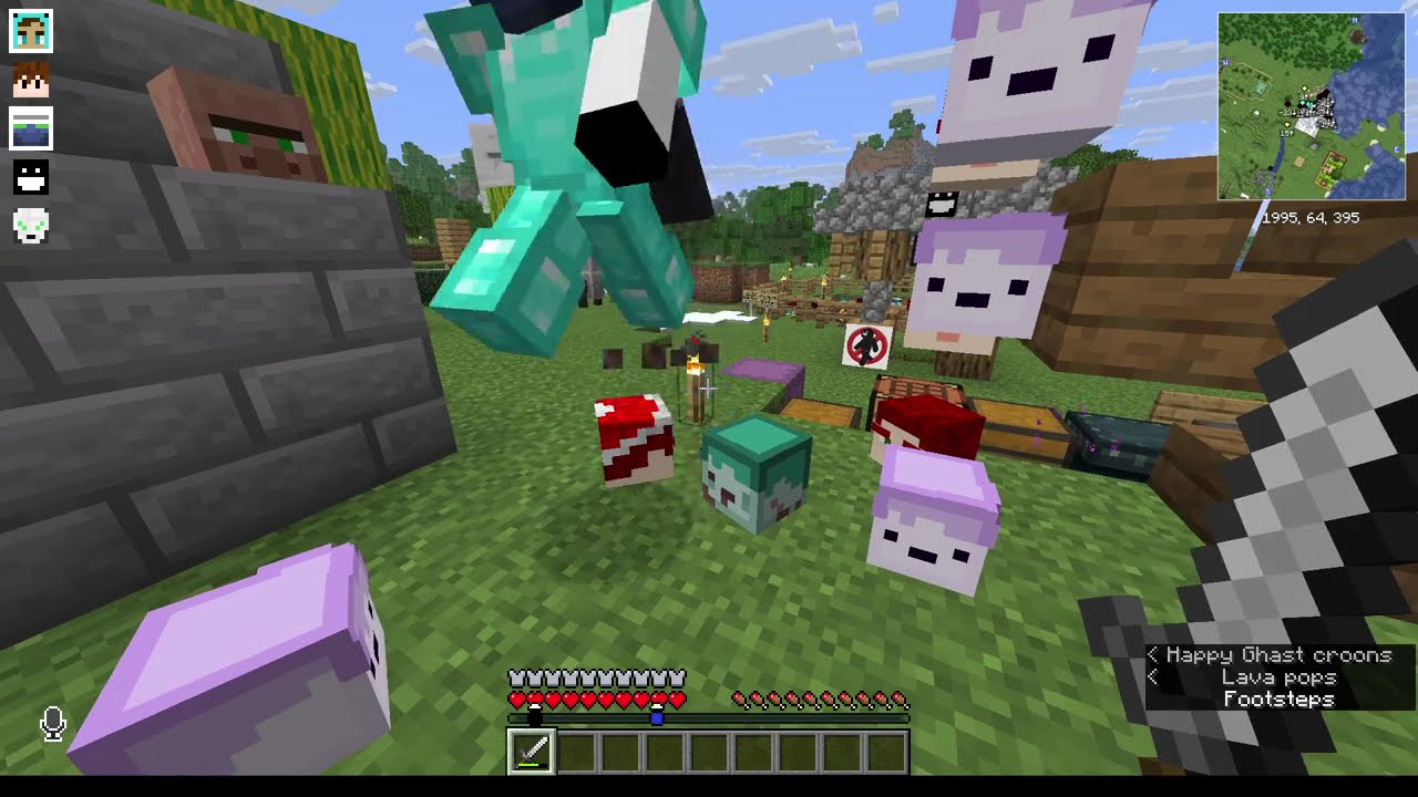 Pit battles (diamond armor + stone sword; full netherite)