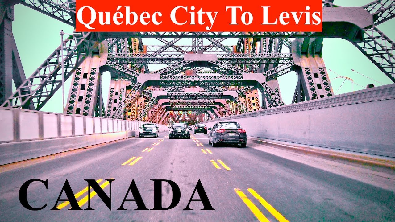 Evening Drive: Québec City to Lévis, CANADA 🇨🇦
