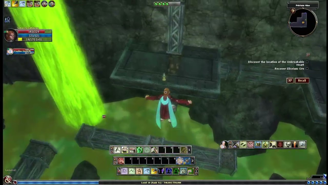 The hulking creature falls. The nearby speaking device is safe to use.