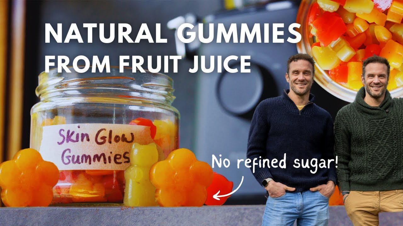 DIY Natural Fruit Gummies for Glowing Skin - Made with Fruit juice & Sugar Free