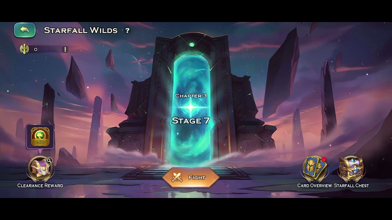 (starfall 3-7) / Starfall wild chapter 3 stage 7 /Art of conquest/