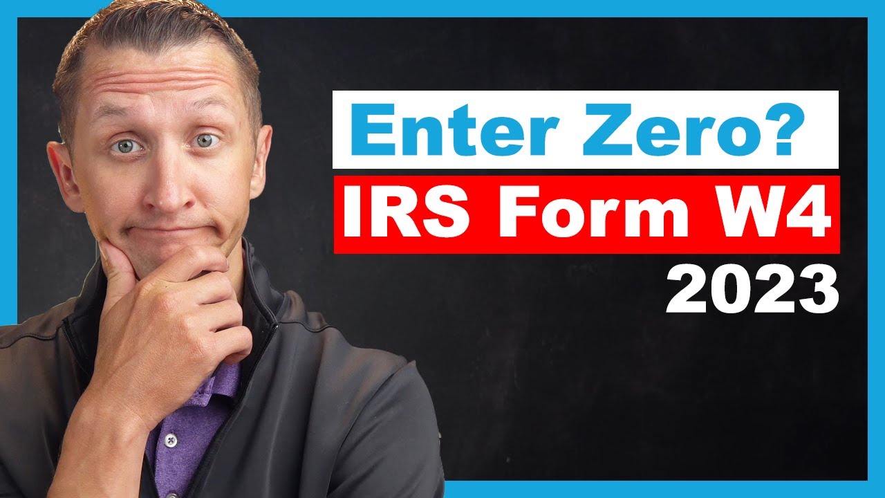 Следует ли вводить ноль в форму IRS W4 2023?