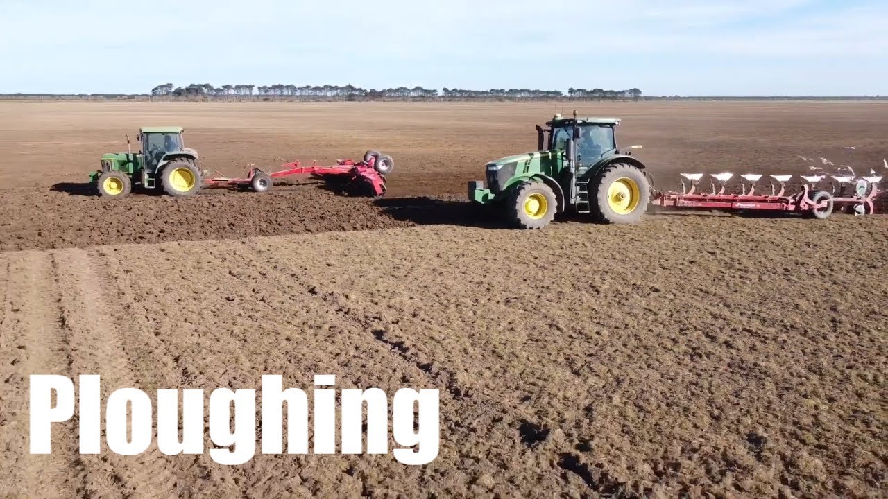 Ploughing | John Deere 7200R towing Kverneland PG 100 Plough