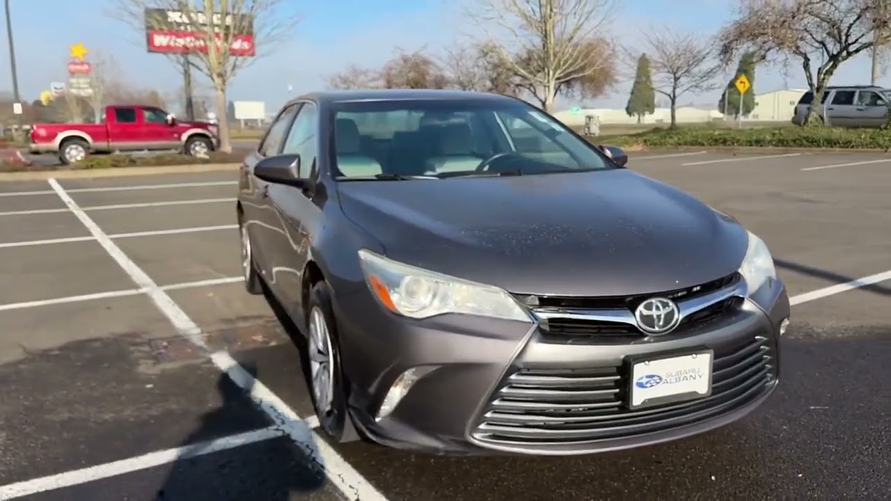 2016 Toyota Camry Used Gray Gray NEWPORT OREGON PRE_OWNED TOYOTA NEW Camry DEALS CUSTOMER_SERVICE S