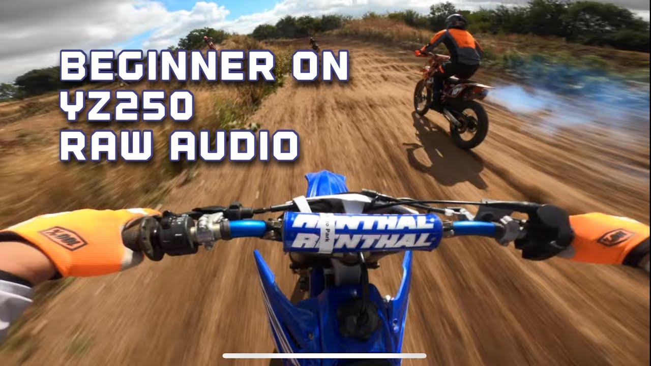What a 2-stroke sounds like with a beginner rider - YZ250 RAW