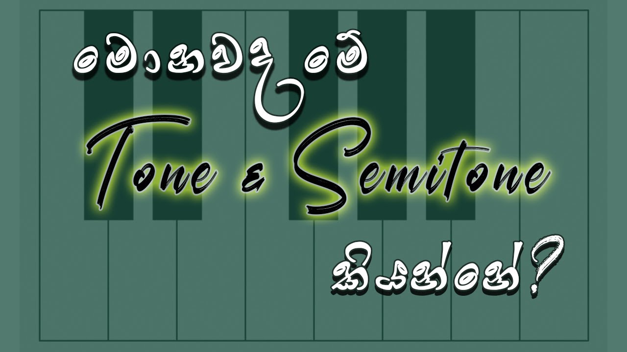 What is the Tone & Semitone ?  |  Music theory lesson in Sinhala  |  SD Audio Lab