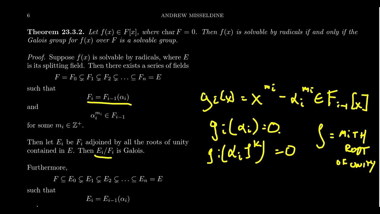 Solvability by Radicals
