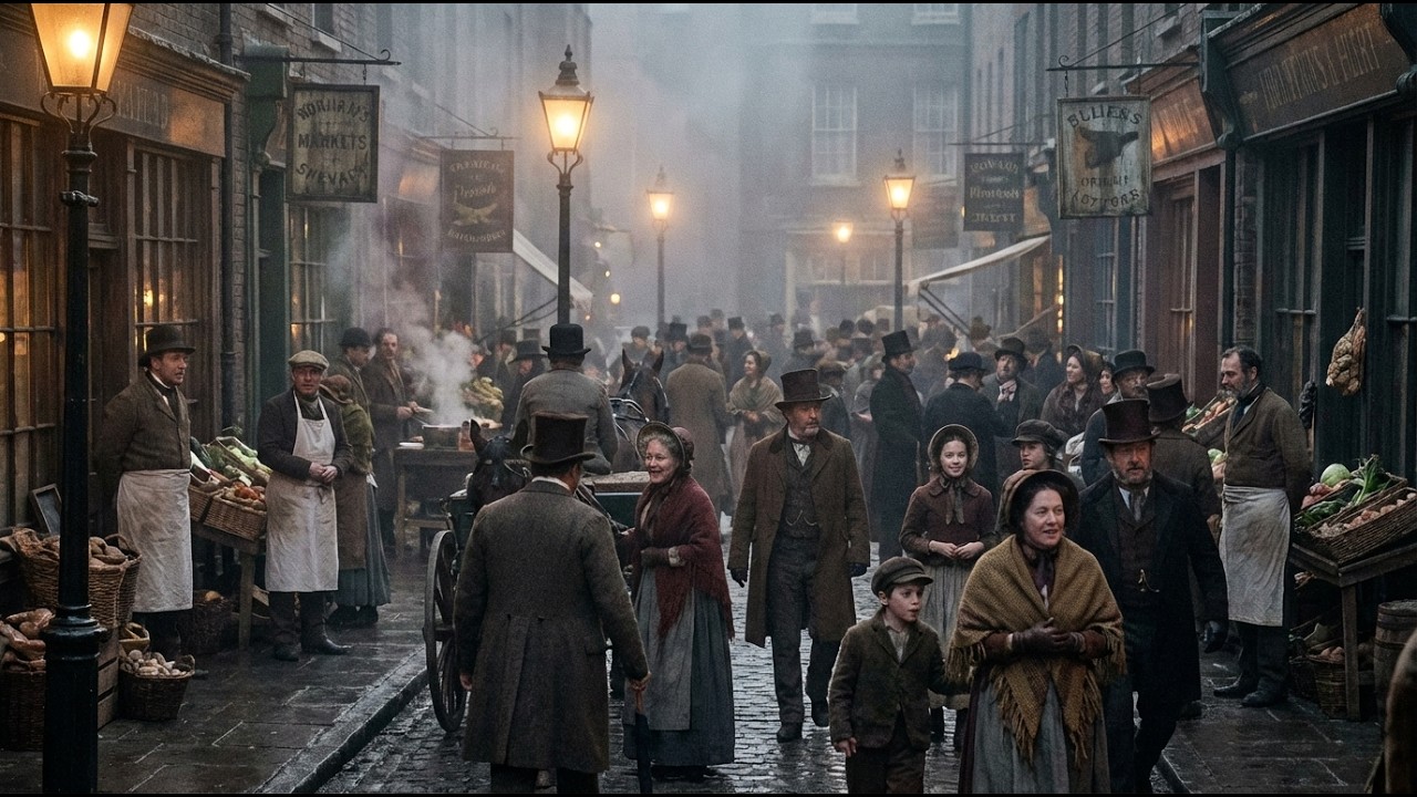 A Walk Through Victorian London Shopping  (1880) | Ultra-Realistic Recreation