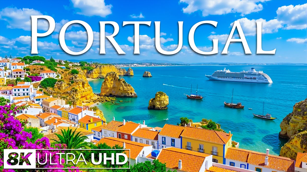 Portugal 8K UHD | Atlantic Light & Timeless Shores – Golden Cliffs, Coastal Villages & Ocean Freedom