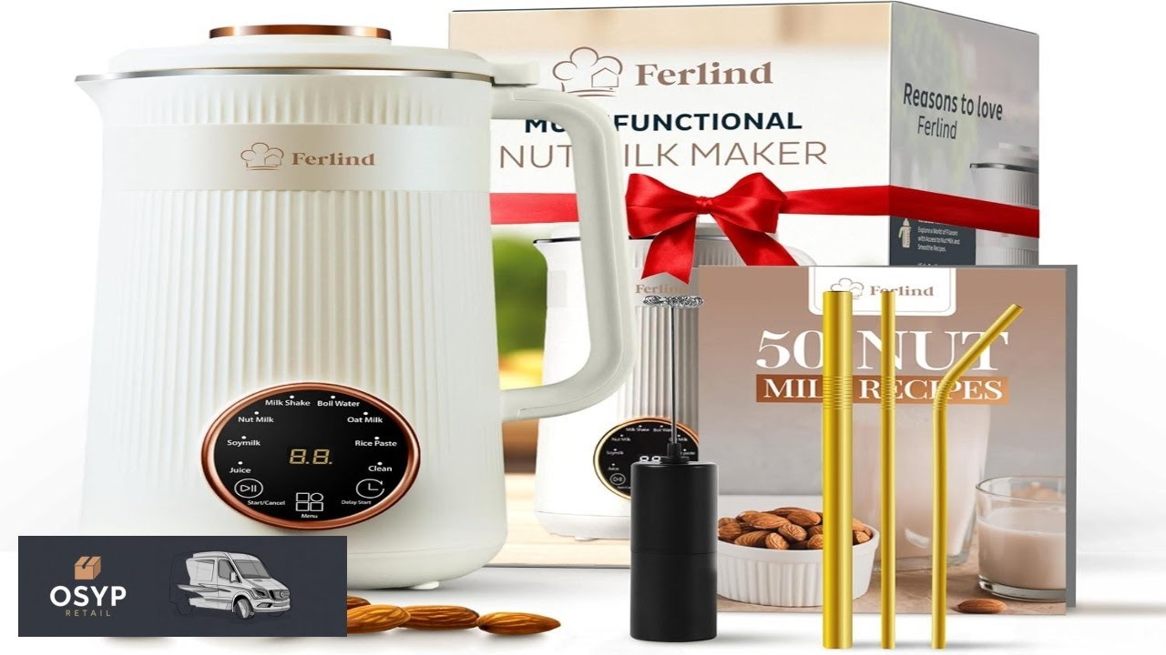 NEW 8 in 1 Nut Milk Maker for 32 oz Homemade Almond Milk Oat