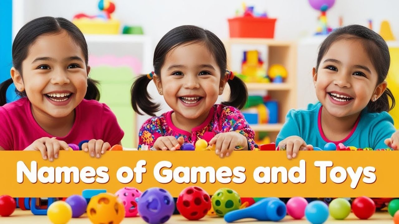 Names Of Games And Toys In English | Toys Vocabulary | Toys And Games Name With Pictures | #viral