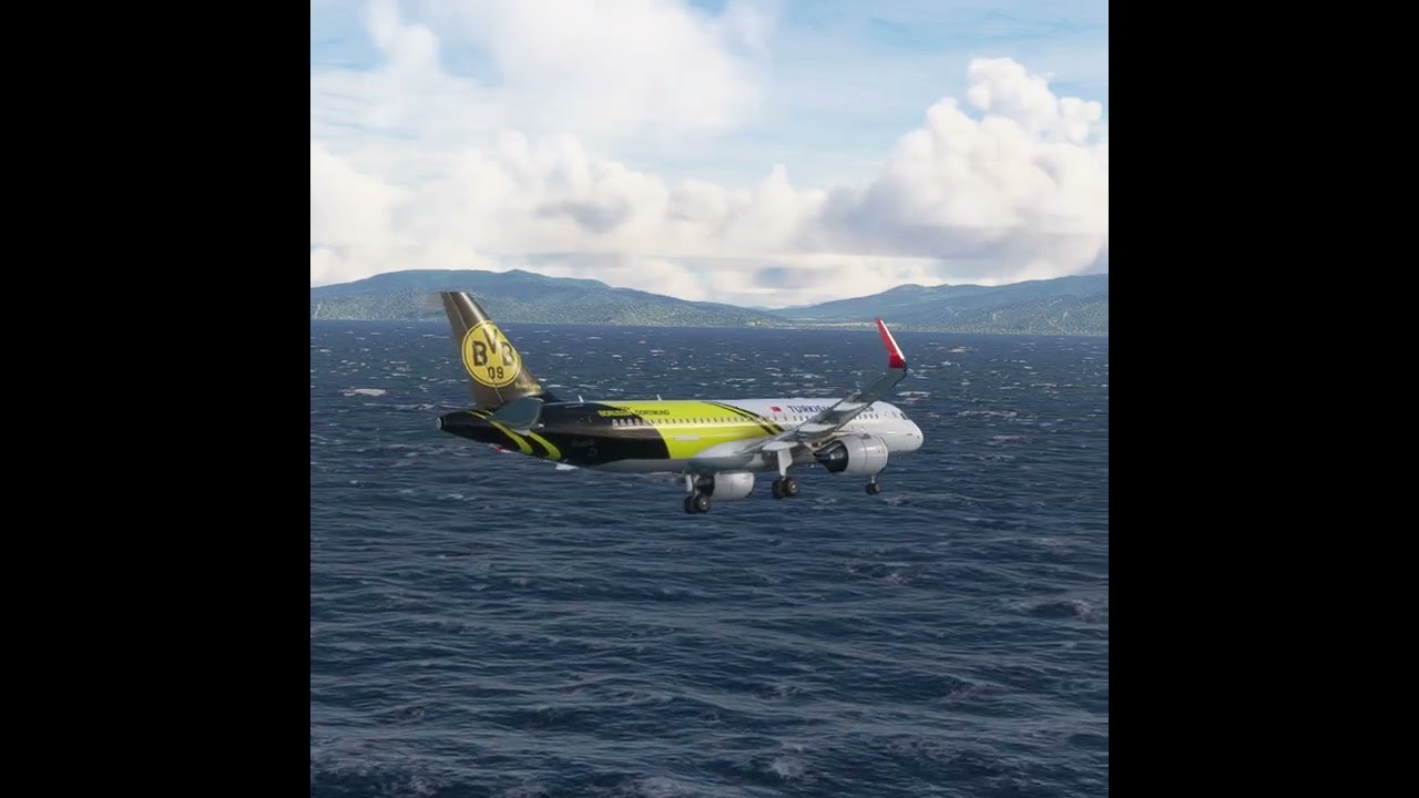 Impossible Landing!!! Amazing View before the Plane Lands at the Airport EPS0555