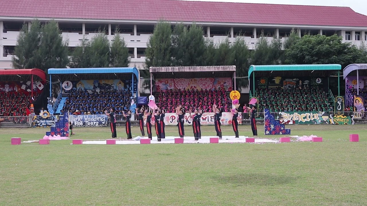 การแสดงเชียร์ลีดเดอร์ (สีชมพู) โรงเรียนสันกำแพง 2567