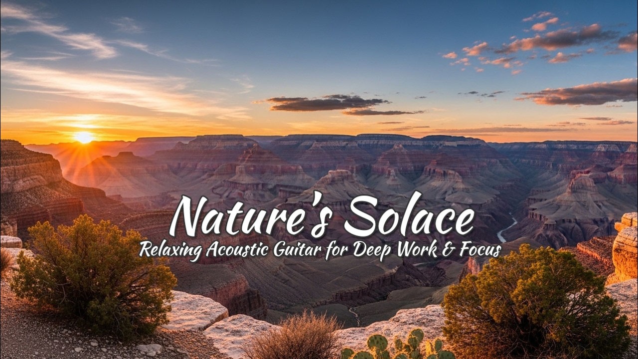 🔴 LIVE: Nature’s Solace 🌲 Relaxing Acoustic Guitar for Deep Work & Focus