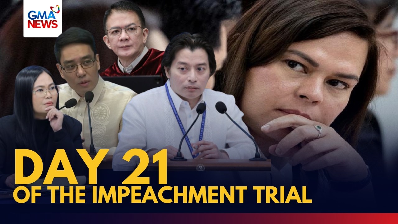 FULL - Day 21 of VP Sara Duterte impeachment trial (Sept. 2, 2026) GMA News