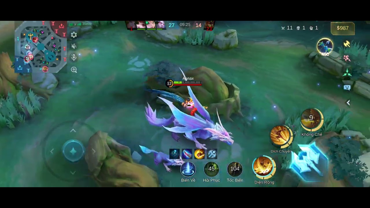 My first day playing the hero Chou in the game MLBB