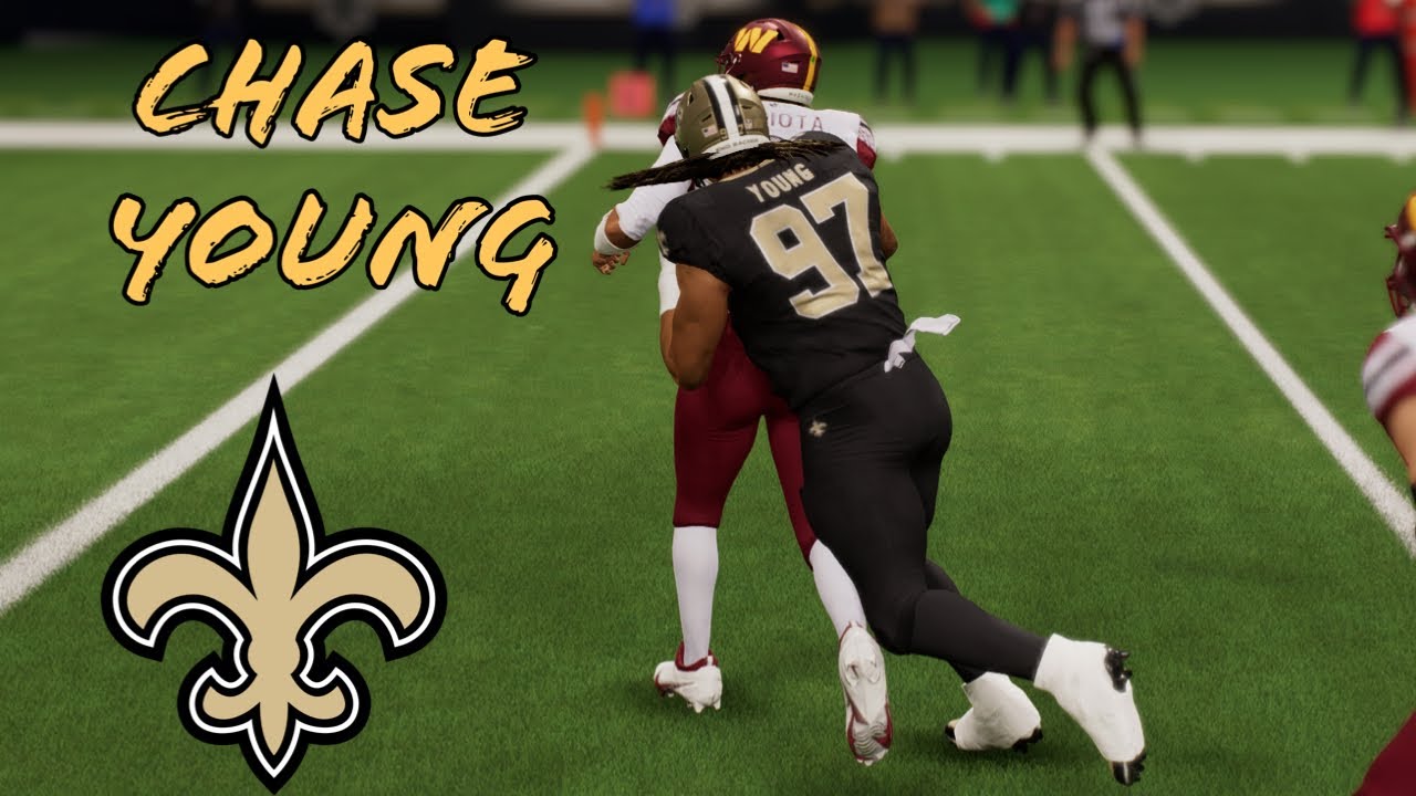 Chase Young New Orleans Saints Gameplay Madden 25 Roster