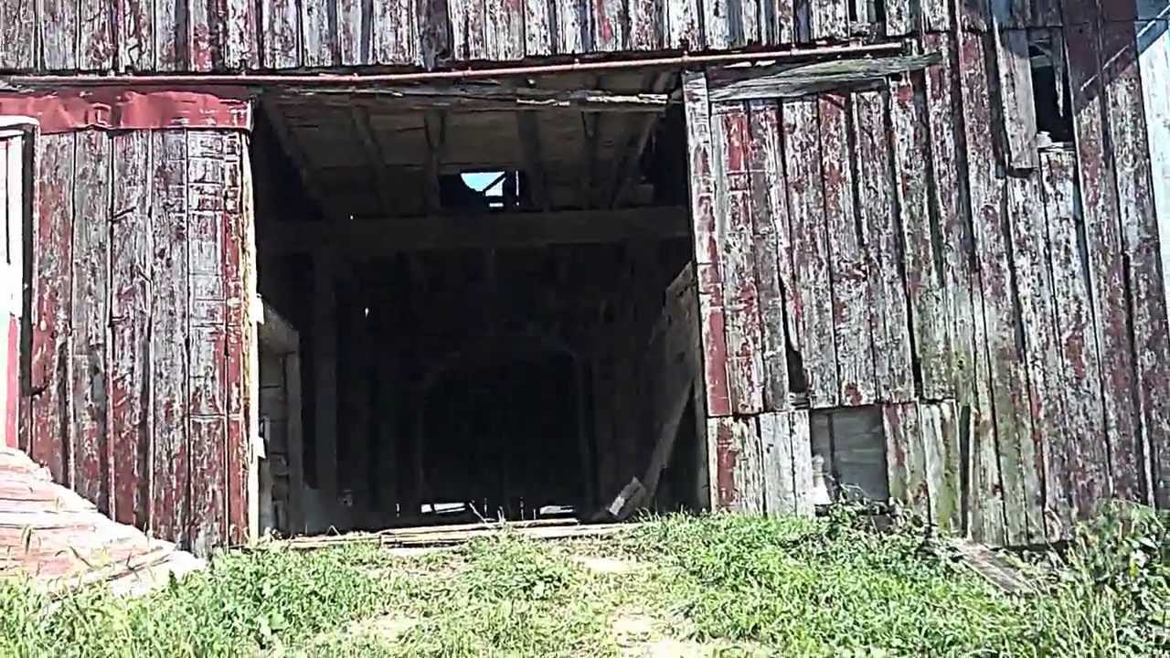 repairing barn built in late 1880s