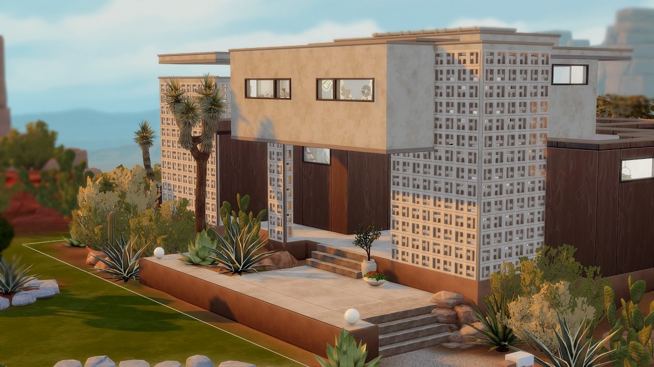 Desert Villa / The Sims 4 / no cc / stop motion