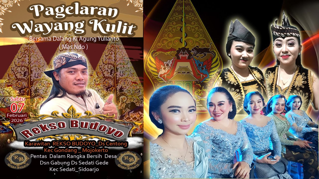 🔴📡Pagelaran Wayang Kulit Gagrag Porongan (Jek Dong ) Bersama Dalang Ki Agung Julianto (Mas Ndo)