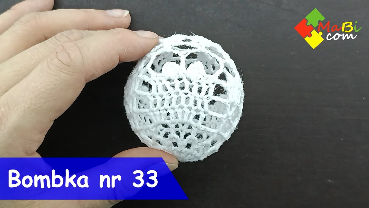 Szydełkowa bombka nr 33/Crochet Christmas ball No 33