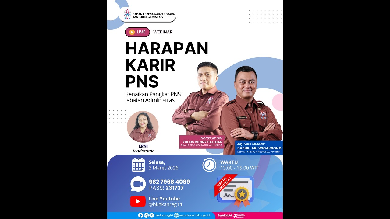 LIVE WEBINAR!!!! HARAPAN KARIR PNS