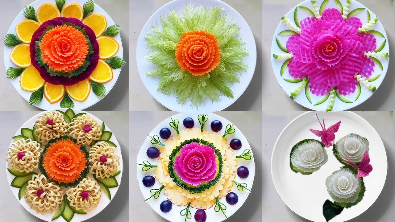 The Superb Knife Skills Turned The Radish Into A Butterfly, So Amazing!【Jun's Food Carving】