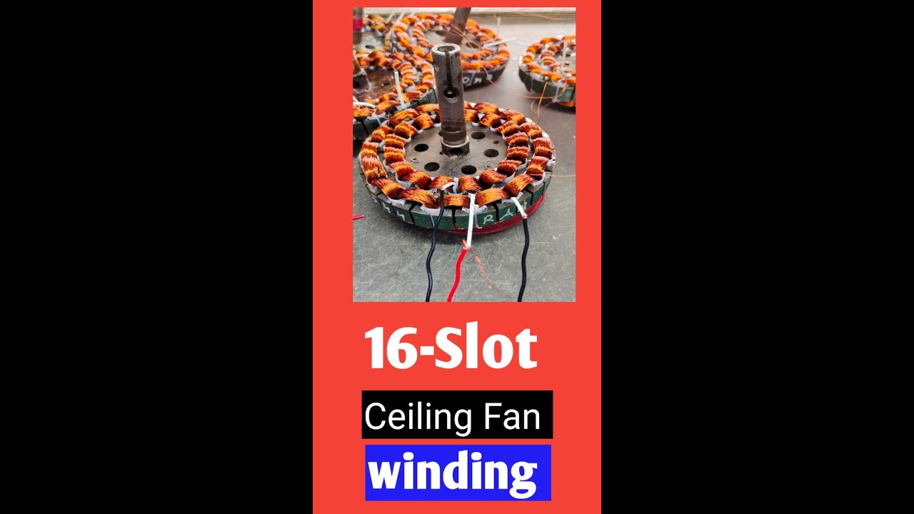 16 Slot ceiling fan winding data #ceiling fan #ceilingfan