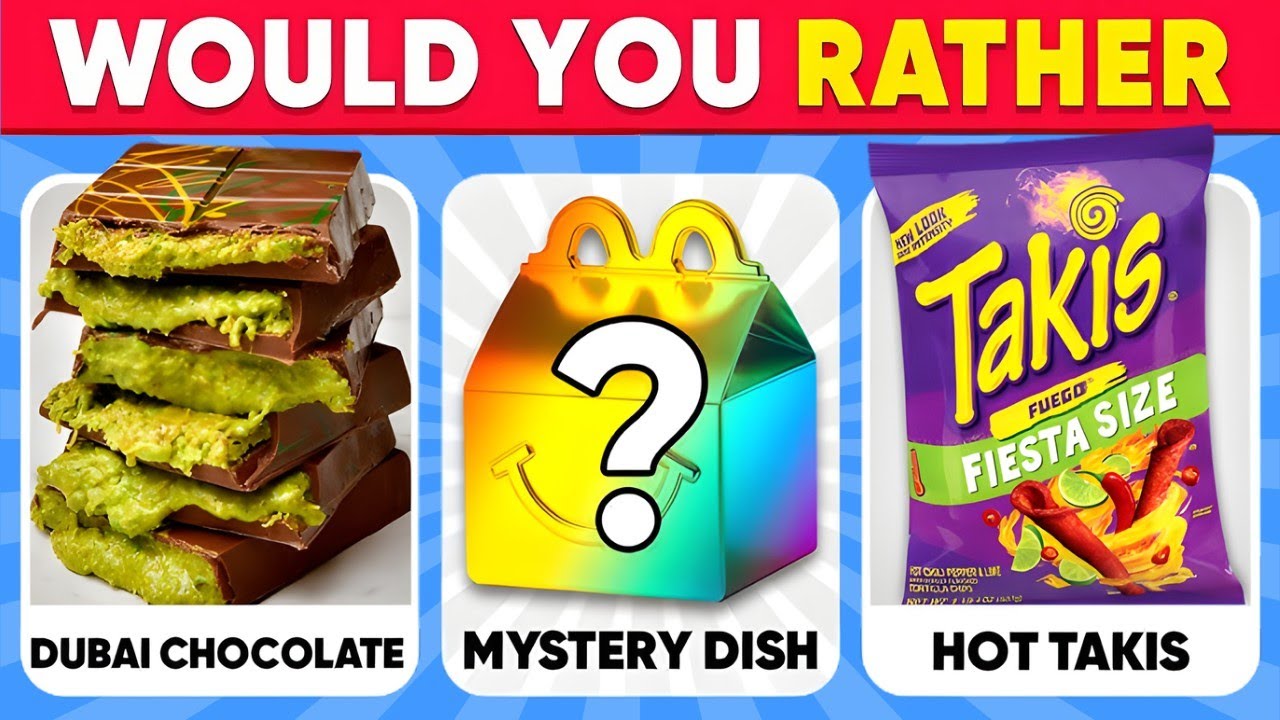 🌈🍭 Would You Rather…? MYSTERY Dish Edition – Ultimate Junk Food Challenge! Castle Quiz 
