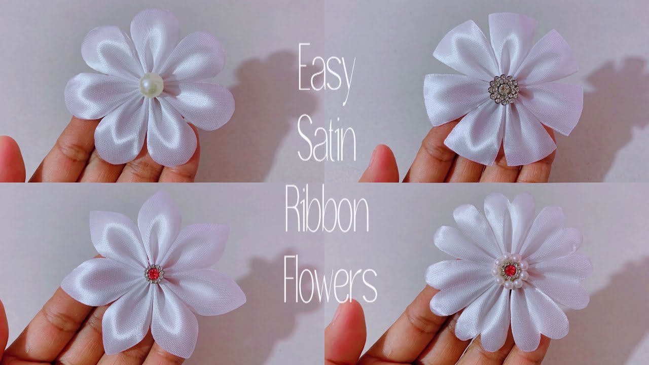 Make Elegant Satin Ribbon Flowers in Minutes - So Simple! | Diy Flowers | No Experience Needed!