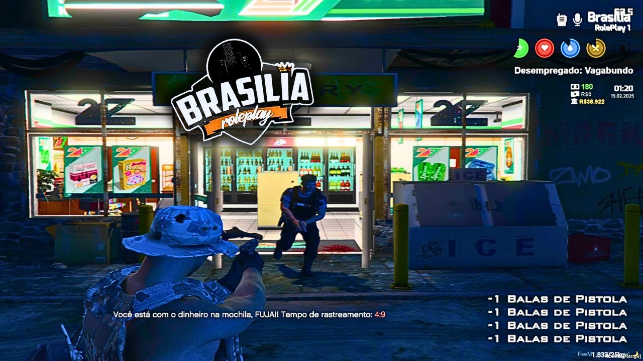 TENTEI ROUBAR SOZINHO... Mas a Polícia Chegou! | BRASÍLIA RP #36