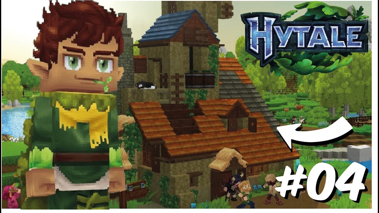 Let's Play Hytale Ep 4 Je construit enfin ma maison et une découverte en bonus !