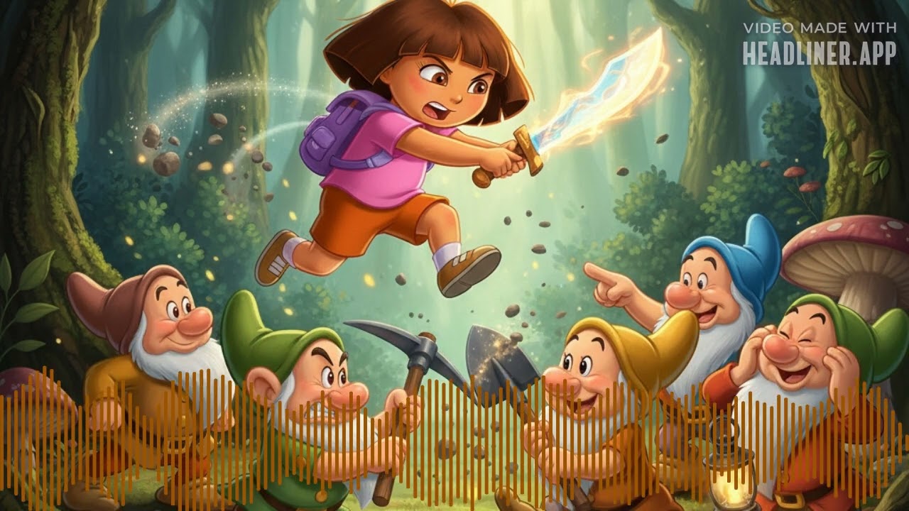 Dora the Explorer Clip Hic Boom Ohhh We Did It Song VS The Silly Song The Dwarfs Yodel Song Snow