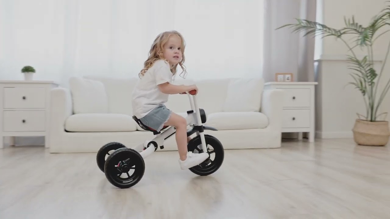KRIDDO 2-in-1 Kids Tricycle Feature Showcase（Model TC012）