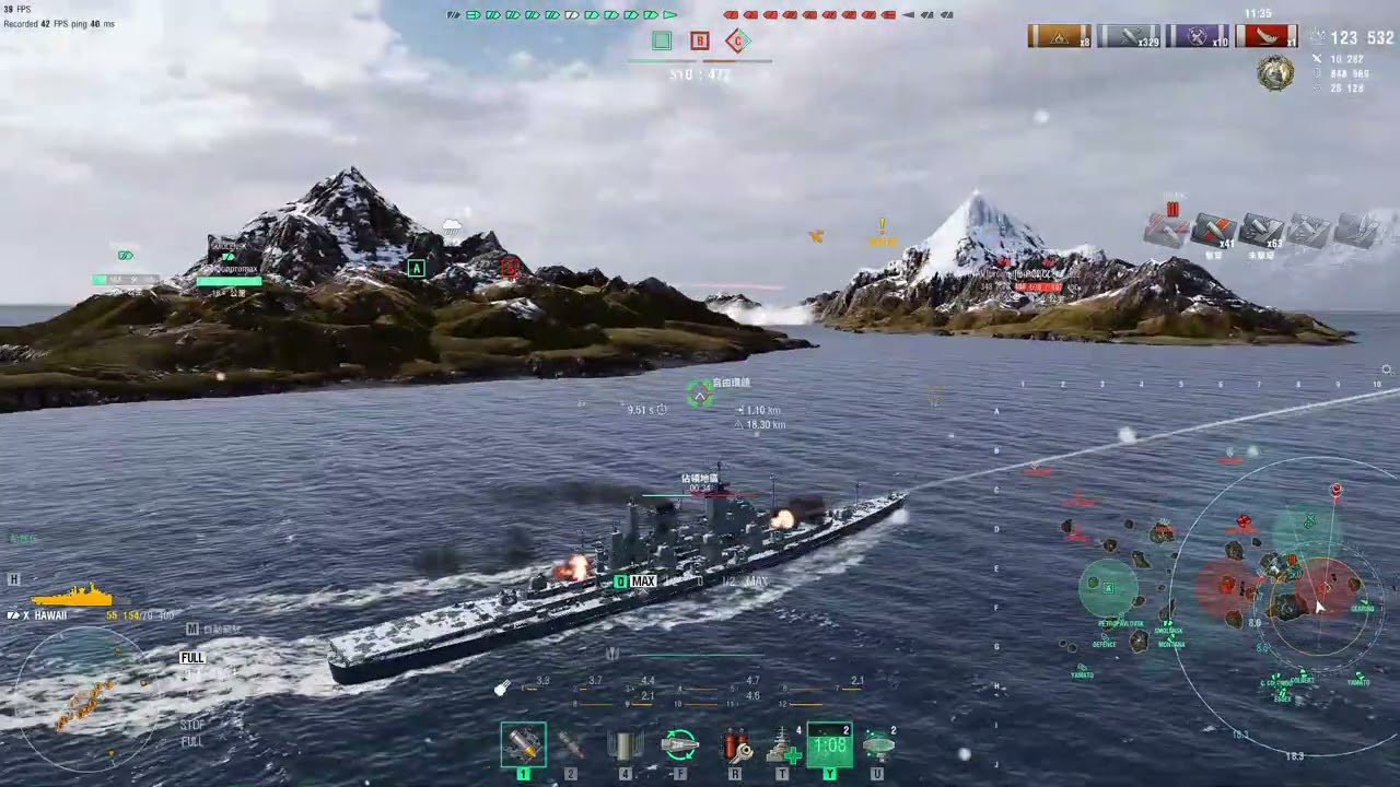 《戰艦世界》夏威夷——摩遜港 ft.對面的仁郁