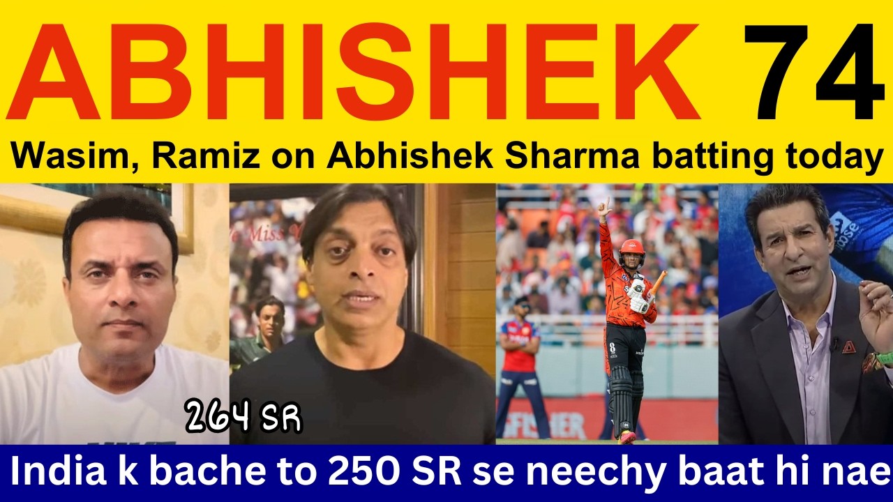 Pak Media Crying on ABHISHEK Sharma batting today vs PBKS | Ramiz Speaks, Shoaib Akhtar on IPL 2026