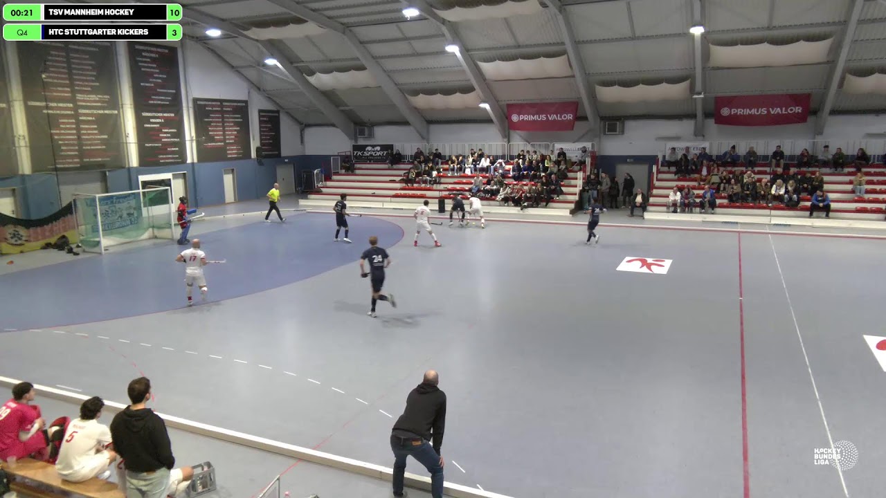 1. Hallenhockey-Bundesliga Herren TSV Mannheim Hockey vs. HTC Stuttgarter Kickers