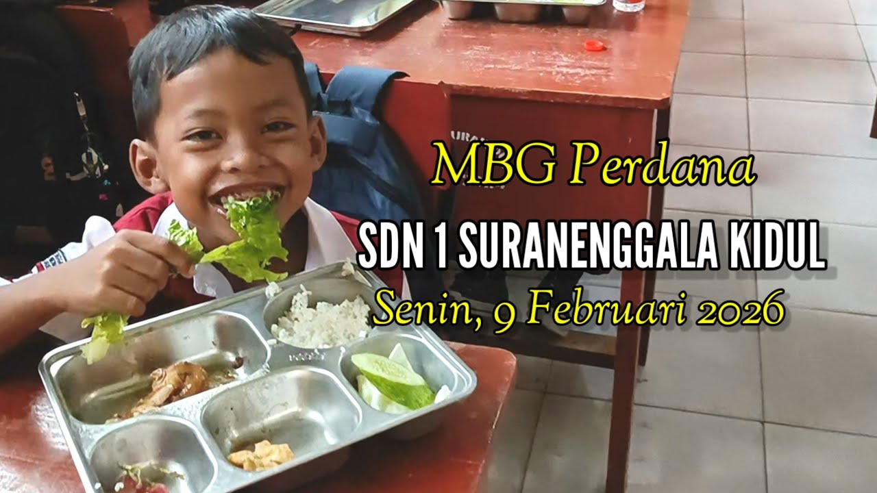 MBG Perdana, SDN 1 Suranenggala Kidul Cirebon,9 Februari 2026