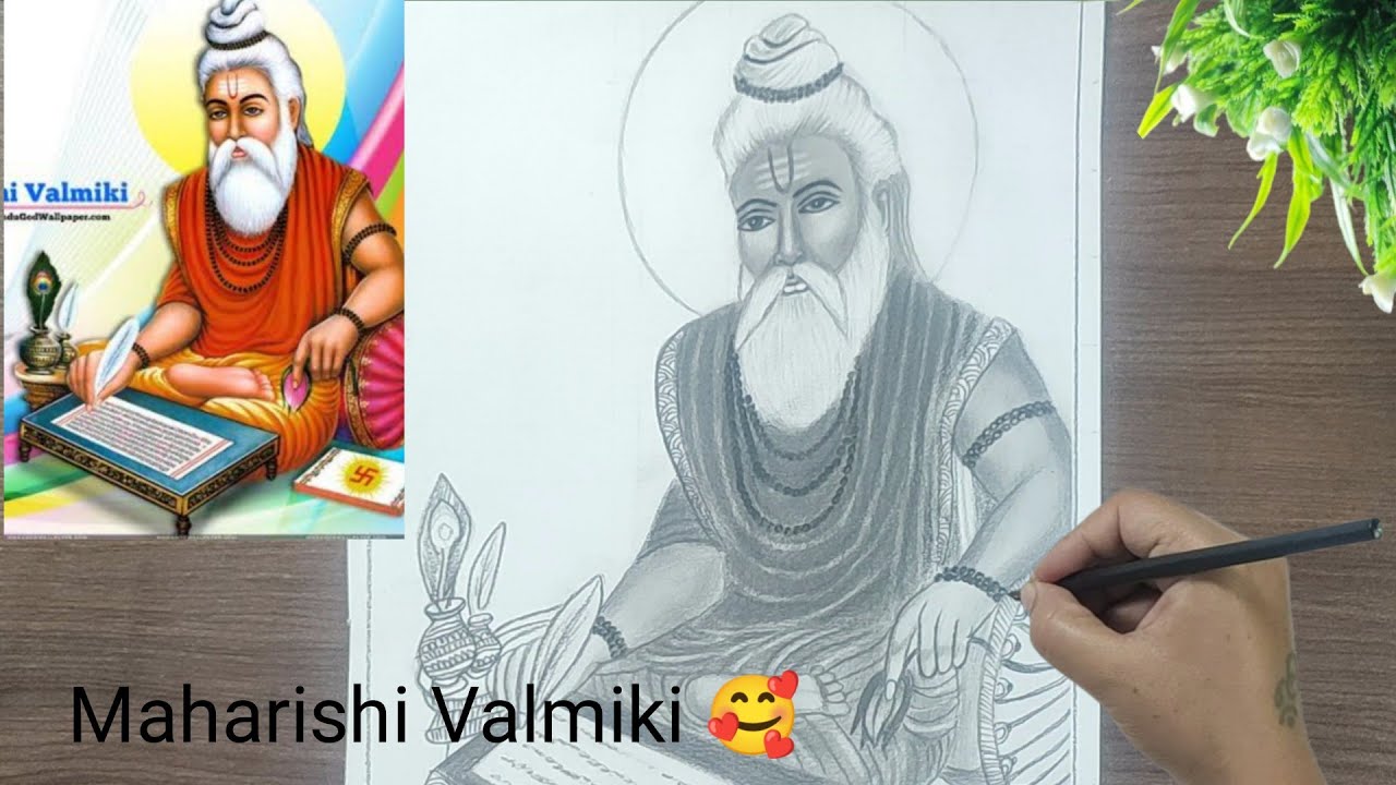 Maharishi Valmiki|Maharishi Valmiki Jayanti|Valmiki Jayanti|Shading Tutorial|