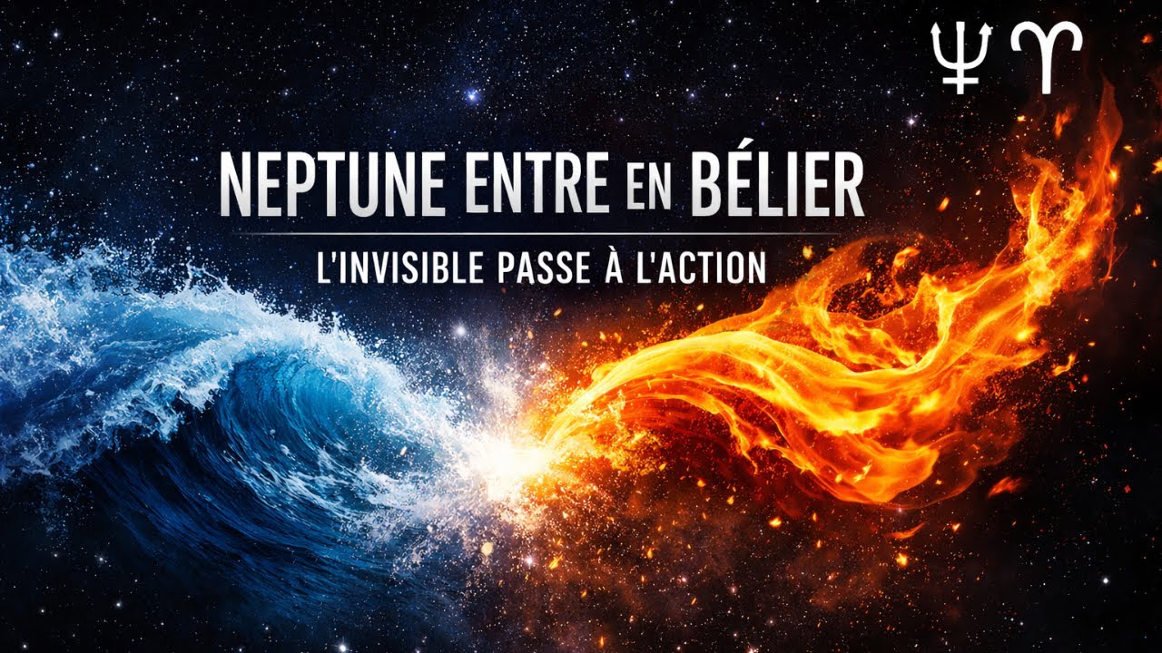 ♆🔥 Neptune entre en Bélier (Janvier 2026) : l’invisible passe à l’action