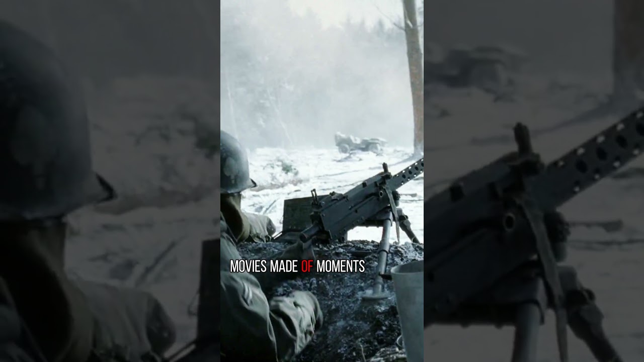 A machine gunner fired a bullet, and scalding hot coffee spilled all over him.(Band of Brothers)