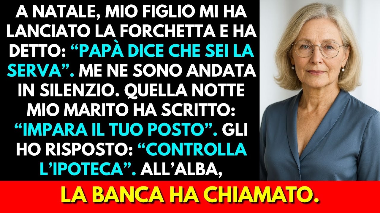 A Natale Mio Figlio Mi Ha Lanciato Una Forchetta E Ha Detto: «Papà Dice Che Sei Solo La Domestica
