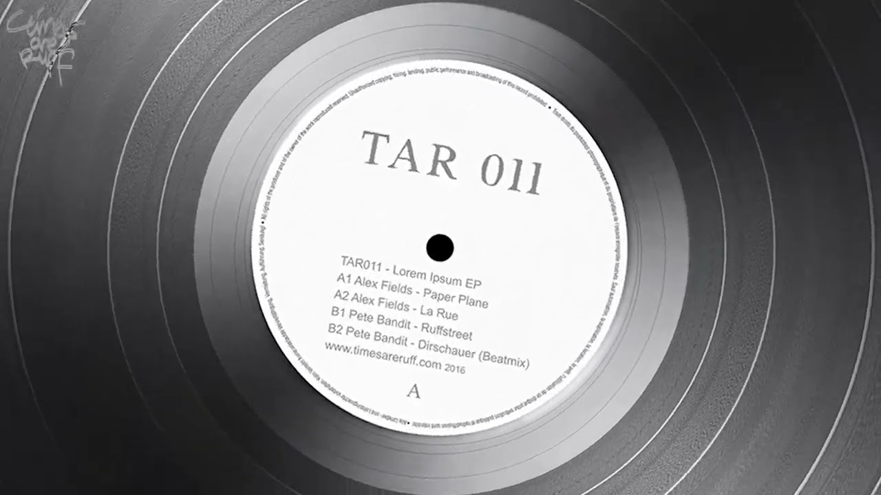 B2 - Pete Bandit - Dirschauer (Beatmix) [TAR011][Times Are Ruff][2016]